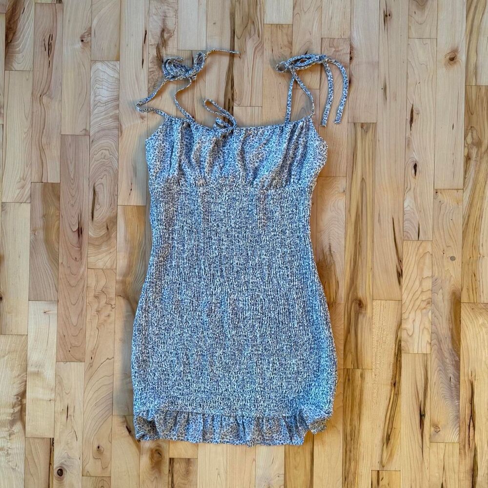 Le-lis Women's Blue and White Dress